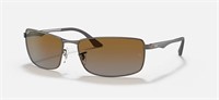 Rayban Polarized Sunglasses, Matte Gunmetal