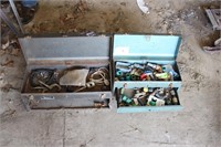 Lot 2 Old Toolboxes with Contents