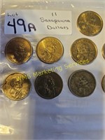 (11) Sacagawea Dollar Coins