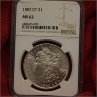 1882 Carson City NGC MS 62 Morgan Dollar
