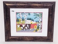 MAUD LEWIS PRINT - "OXEN PULLING CART"