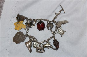 Sterling Charms and Sterling Bracelet