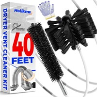 Holikme 40ft Dryer Vent Cleaner Kit with Drill
