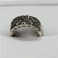$300 Silver Macsite Ring