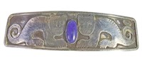 925 Sterling Silver & Semi-precious Stone Barrette