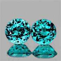 Natural Green Blue Apatite Pair { VS }