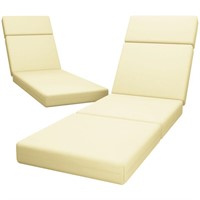 Chaise Lounge Cushions Outdoor, 72 x 21 x 4 Inch L