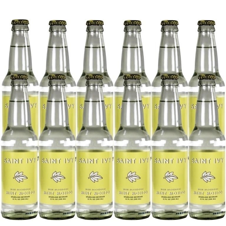 Saint Ivy Non Alcoholic Virgin Mint Mojito, 12 pk