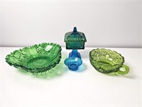 Colored Cut Glass Articles