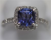 $5625 14K Tanzanite Diamond Ring