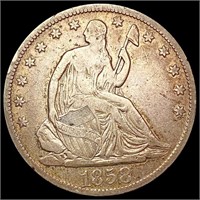 1858-S Seated Liberty Half Dollar LIGHTLY
