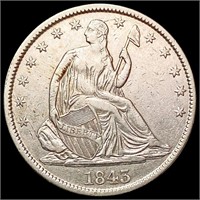 1843 Seated Liberty Half Dollar CLOSELY