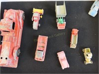 Lot of Vintage Toy Cars & Trucks - 2" - 7" Long