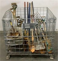 Metal Wire Basket And Assorted Tools