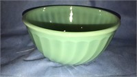 8 inch jadeite swirl bowl by fire king