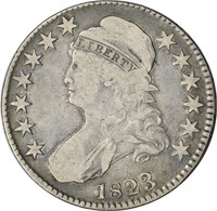 1823 CAPPED BUST HALF DOLLAR - VG/FINE