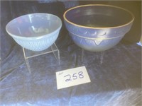 Blue Crock Bowls