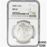 [2] 1884/5-O Morgan Silver Dollar ANACS/NGC