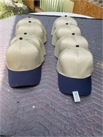 8- OTTO Tan and Blue Hats- New