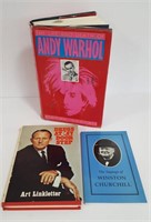 Biographical Books: Andy Warhol, Art LInkletter &