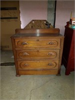 3 Drawer Dresser with Mustache Pulls