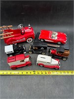 Metal Truck, '57 Corvette, Piggy Banks &Other Toys