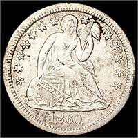 1860-S Seated Liberty Dime CLOSELY UNCIRCULATED