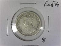 1916 Canda Silver 5 Cent