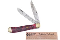 Michael Prater Red Velvet Trapper Knife