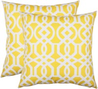 2pk Yellow Accent Pillows