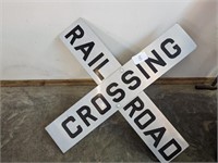 Railroad Crossing Sign with Aluminum Bracket