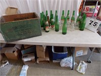 Old Bottles, Wood Box Doerner's Bottling Roch. NY