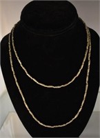 STERLING SILVER NECKLACE - 3 FT LONG - 23 GRAMS