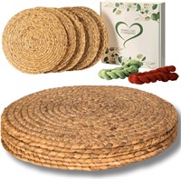 Round Woven Placemats (13.4) & Coasters