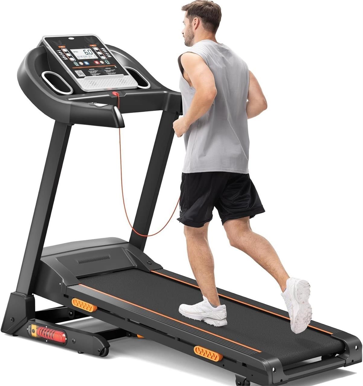 UMAY Foldable Treadmill with Auto Incline