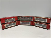 Six Atlas HO Scale Rail Cars