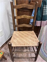 Antique Shaker Ladder Back Chair Hand Crafted