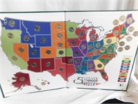 50 State Commemorative Quarter Maps complete,