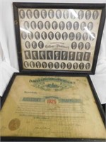 Framed 1925 Indianapolis School of Pharmacy -