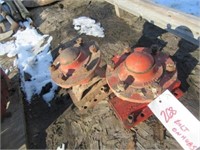 (2) 6-bolt Implement Hubs With Mounting Brackets