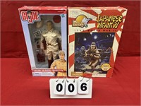 (2) WWII Japanese Action Figures
