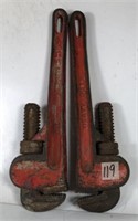 2 Heavy Duty 10" Pipe Wrenches-Taiwan
