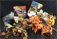 Variety of Halloween and Fall decorations