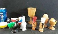 Vintage Swedish egg holders and extras