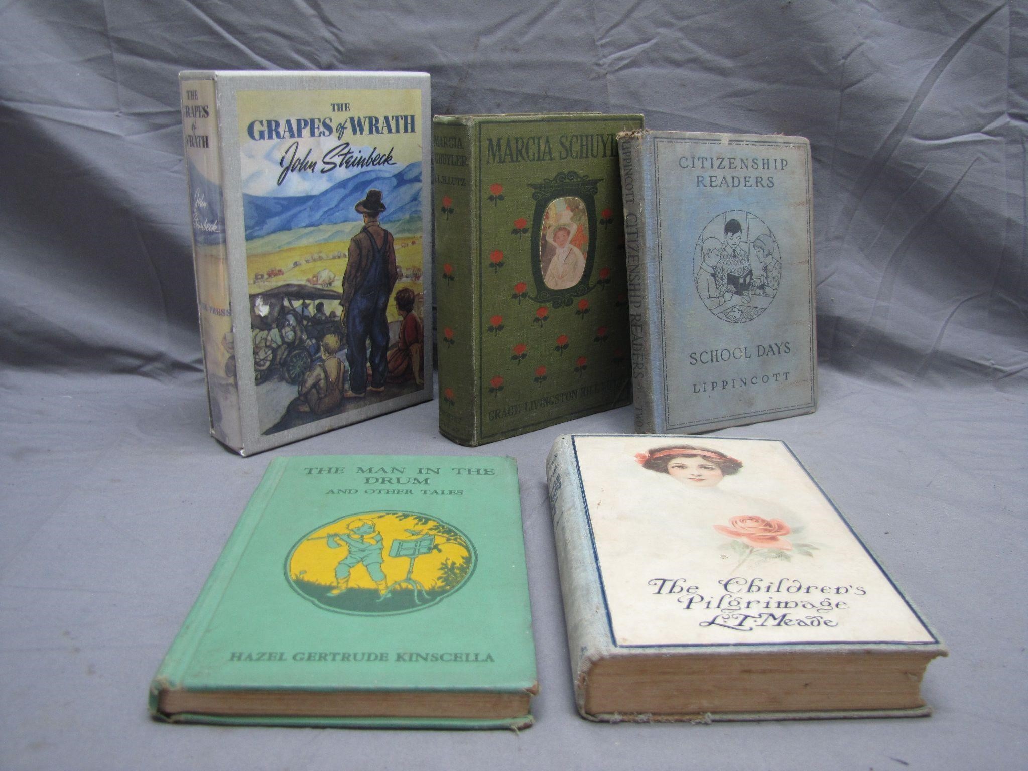 Lot of 5 Vintage and Antique Books