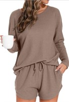 (New) size M PrinStory Womens Waffle Knit Pajama