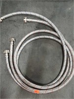 Steel braided water line hookups