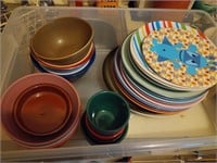 Assorted Plates and Bowls Lot Kitchen
