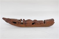 Chinese Bamboo Carved Boat