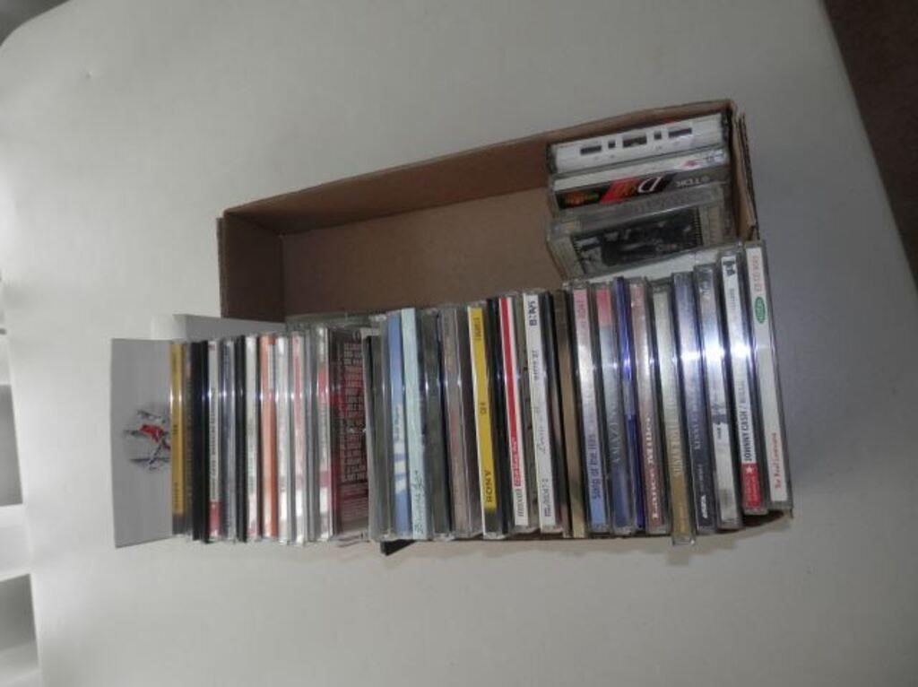 Approx 30 + music CDs and a few cassette tapes